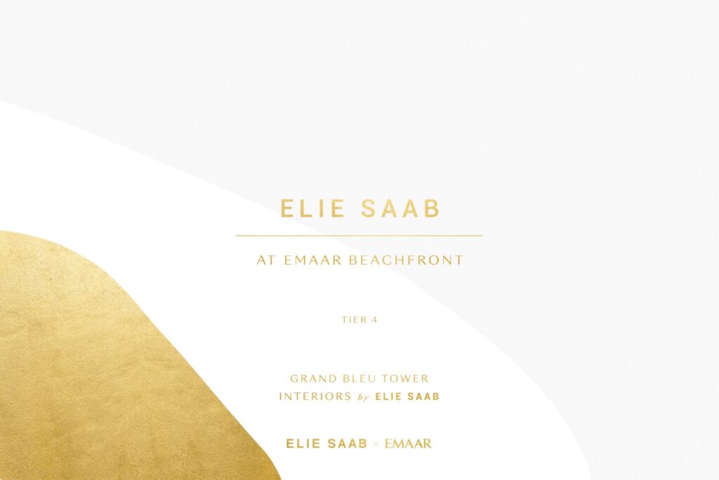 Elie Saab at Emaar Beachfront Apartments Residences Penthouse for Sale